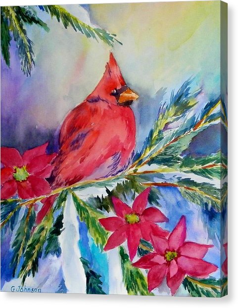 481x622 The Cardinal Painting By Gloria Johnson - The Cardinal Painting