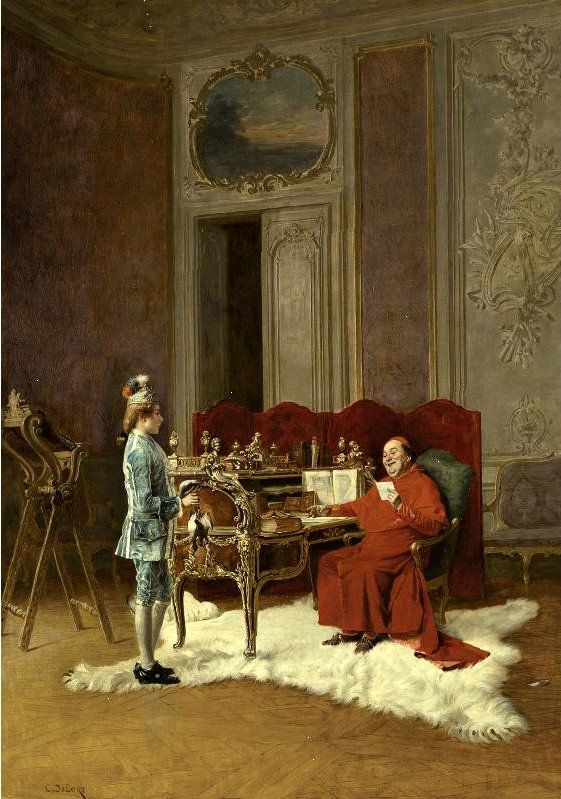 561x799 Game For The Cardinal.', Painting By Charles Delort - The Cardinal Painting