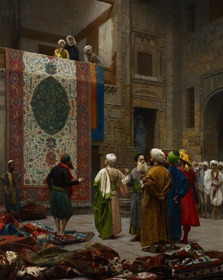 716x900 The Carpet Merchant Painting By Jean Leon Gerome - The Carpet Merchant Painting