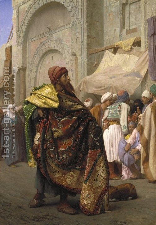 503x728 The Carpet Merchant Of Cairo Jean Reproduction 1st - The Carpet Merchant Painting