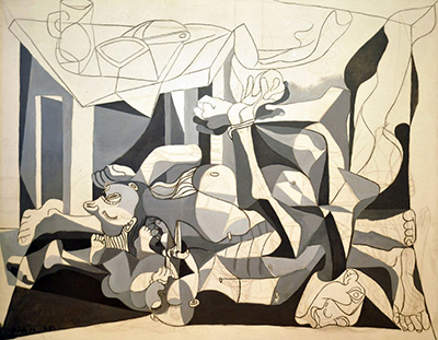 400x311 The Charnel House By Pablo Picasso - The Charnel House Painting