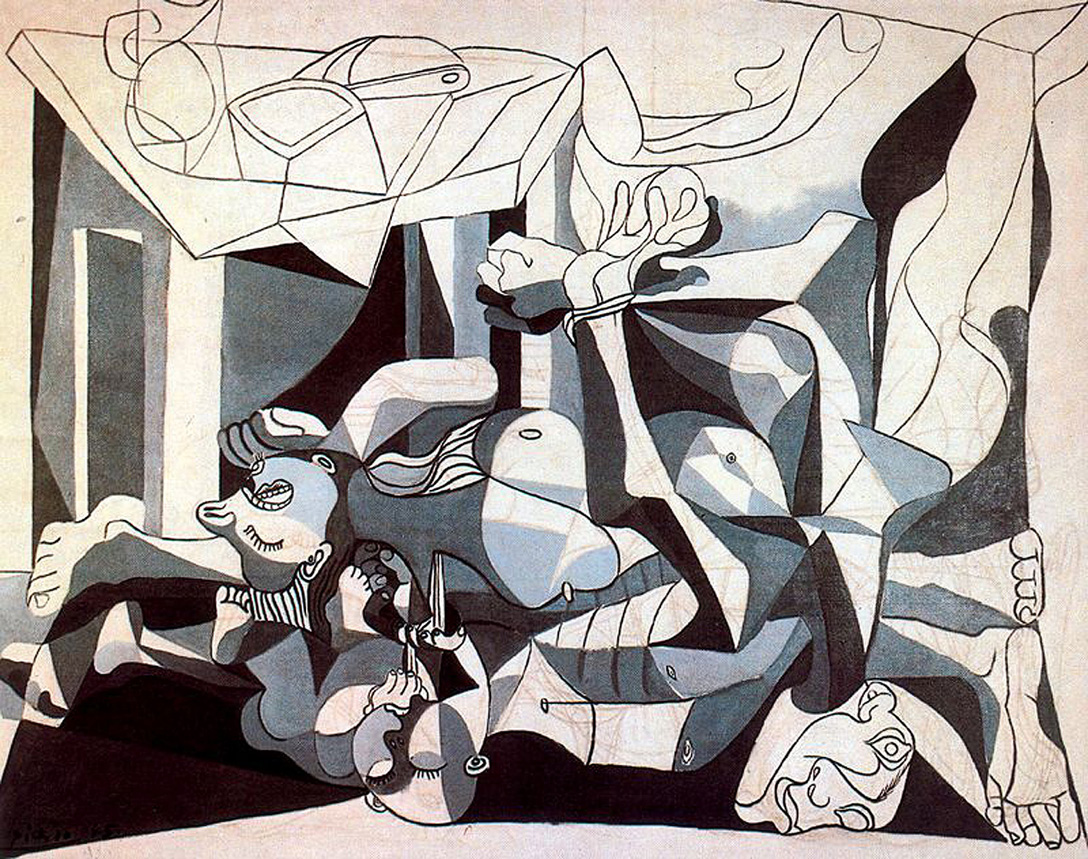 1088x859 Picasso Neoclassicist Amp Surrealist Period - The Charnel House Painting