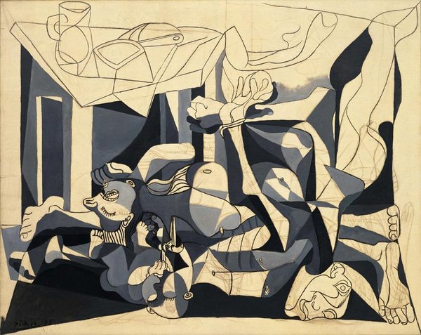 600x477 Picasso Peace And Freedom Charnel House And Paris After - The Charnel House Painting