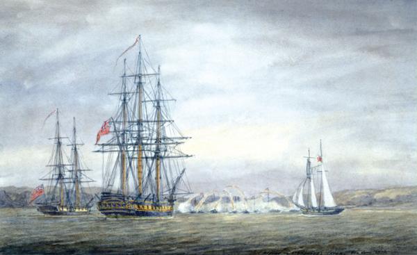 600x367 War Visits The Chesapeake U.s. Naval Institute - The Chesapeake Painting