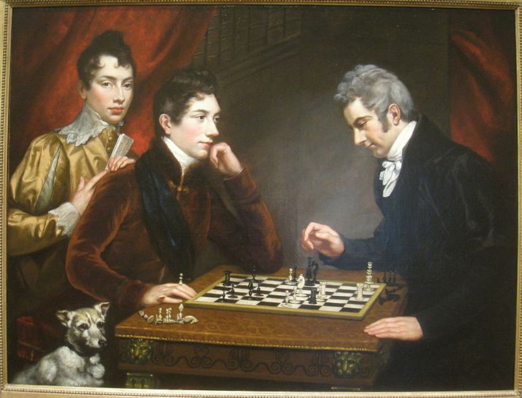 The Chess Game Painting