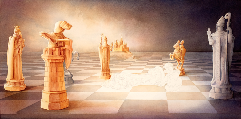800x396 Emotive Expressions Anyone For A Game Of Chess Wip 4 - The Chess Game Painting