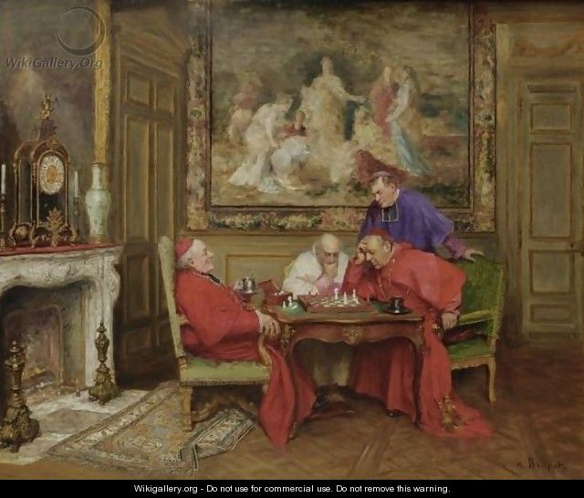 640x546 The Chess Players - The Chess Players Painting