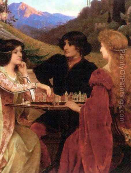 454x600 The Chess Players Oil Painting Reproduction By Jacques Clement - The Chess Players Painting