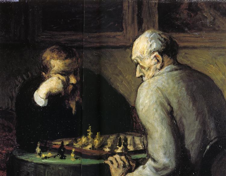 750x585 Chess Players, C.1863 - The Chess Players Painting