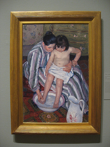 375x500 The Child's Bath - The Childs Bath Painting