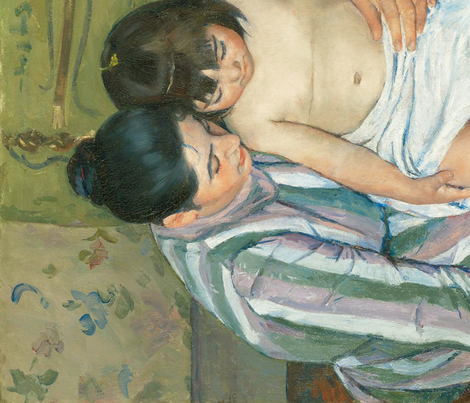 470x403 Cassatt - The Childs Bath Painting