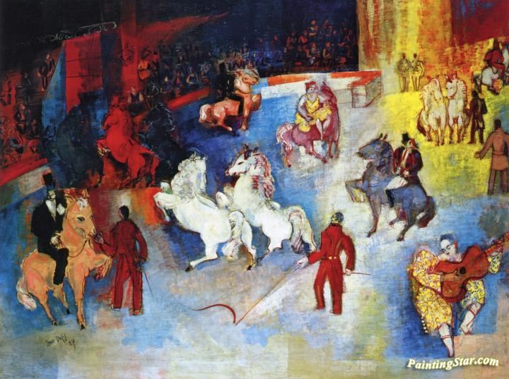 720x537 The Circus Artwork By Jean Dufy Oil Painting Amp Art Prints - The Circus Painting
