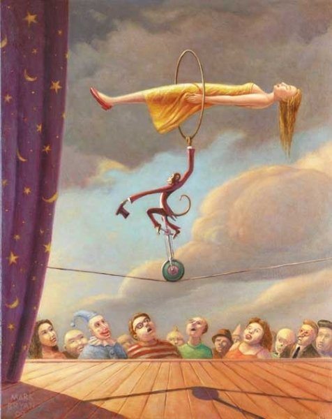 476x600 Circus Paintings Art Of Mark Bryan - The Circus Painting