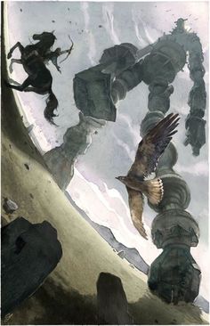 236x366 Shadow Of The Colossus Painting. That's Gaius, In Case You Were - The Colossus Painting