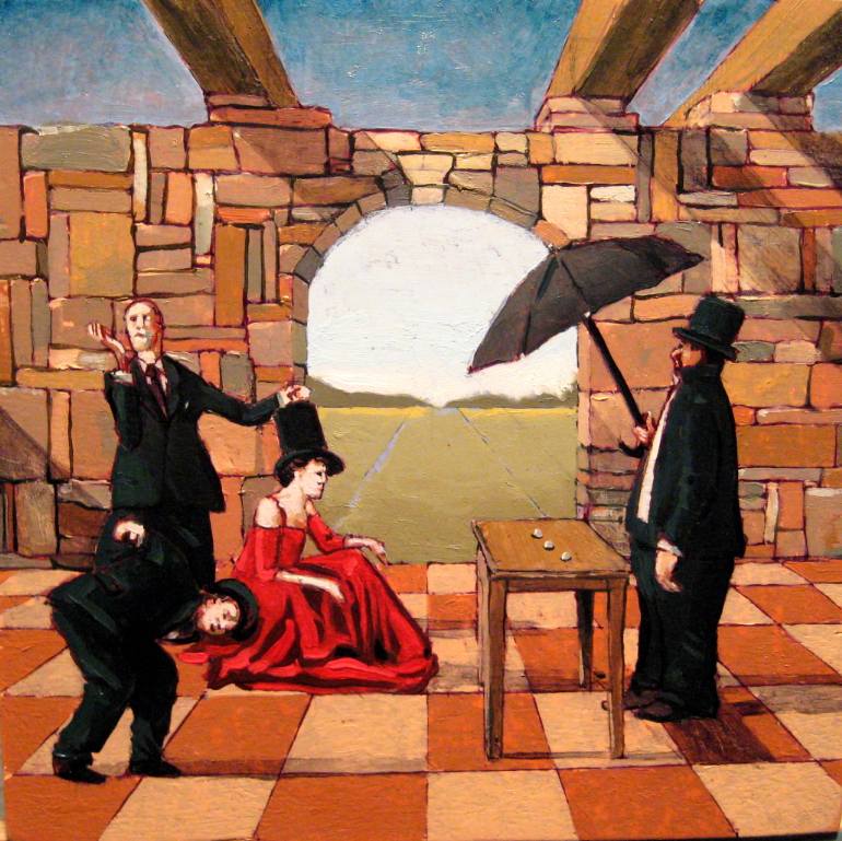 770x769 Saatchi Art The Conjurer's Lecture Painting By Todd Hines - The Conjurer Painting