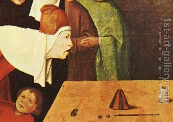 593x420 The Conjurer [Detail]. (After) Hieronymus Bosch Reproduction 1st - The Conjurer Painting