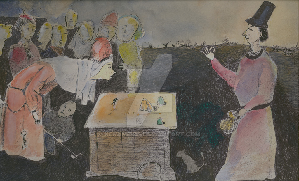 1024x622 The Conjurer Of Hieronymus Bosch By Keramekis - The Conjurer Painting