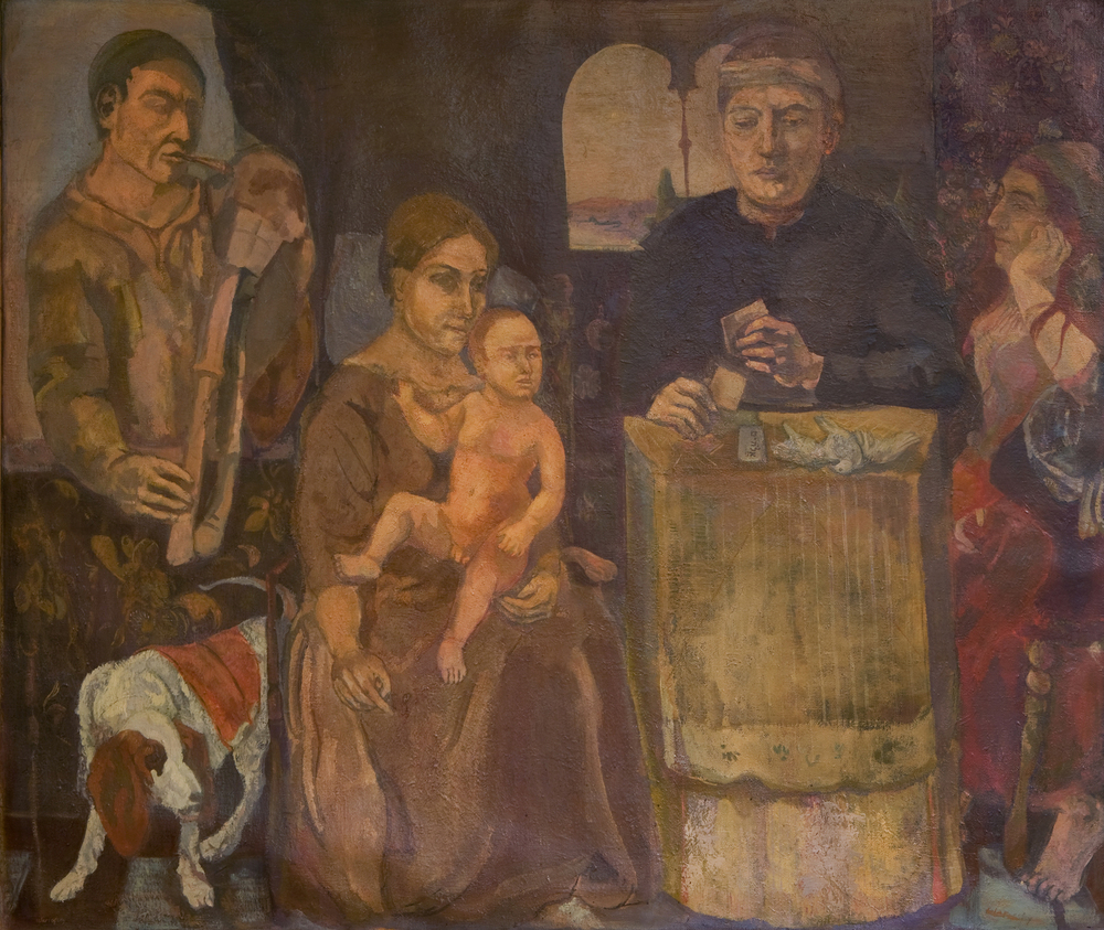 1000x843 The Conjurer Gerald Wartofsky - The Conjurer Painting