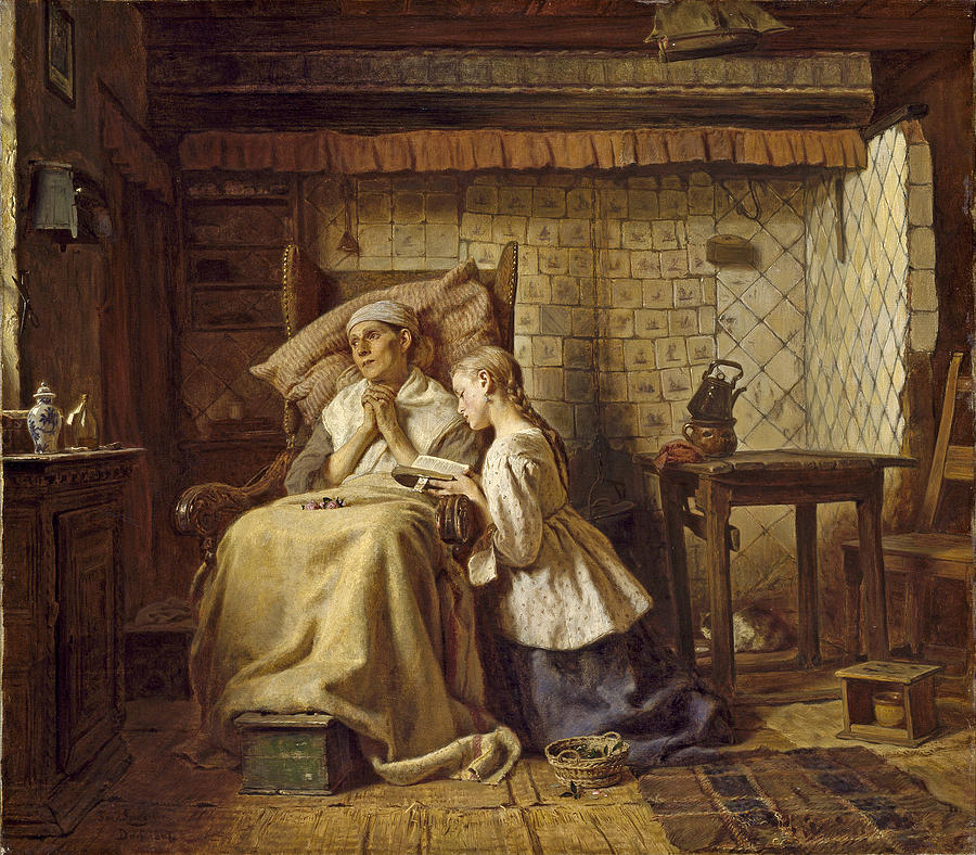 900x788 The Convalescent Painting By Ferdinand Fagerlin - The Convalescent Painting