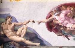 250x160 Sistine Chapel Reveals Light Of God, Pope Says On 500th Anniversary - The Creation Painting