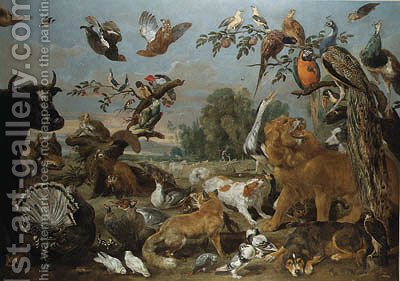 400x281 The Garden Of Eden With The Creation Of Eve Paul De Vos - The Creation Painting