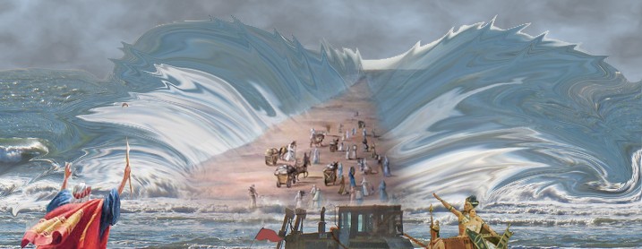 717x278 Scientific Evidence For The Parting Of The Red Sea Creation Day - The Crossing Of The Red Sea Wall Painting