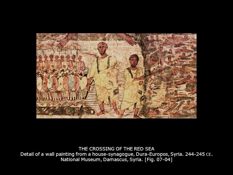 960x720 The Late Roman And Byzantine World [Map 07 01] - The Crossing Of The Red Sea Wall Painting