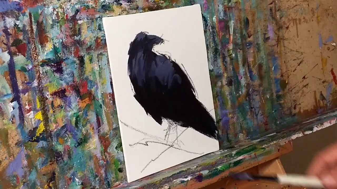 1280x720 How To Paint A Crow - The Crow Painting
