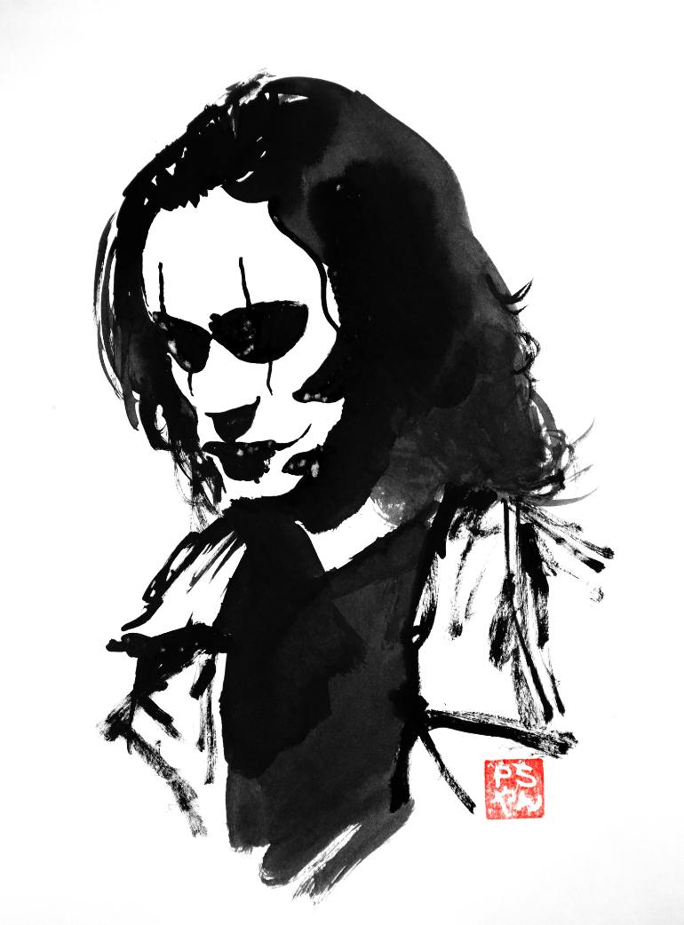770x1042 Saatchi Art The Crow Painting By Pechane Sumie - The Crow Painting
