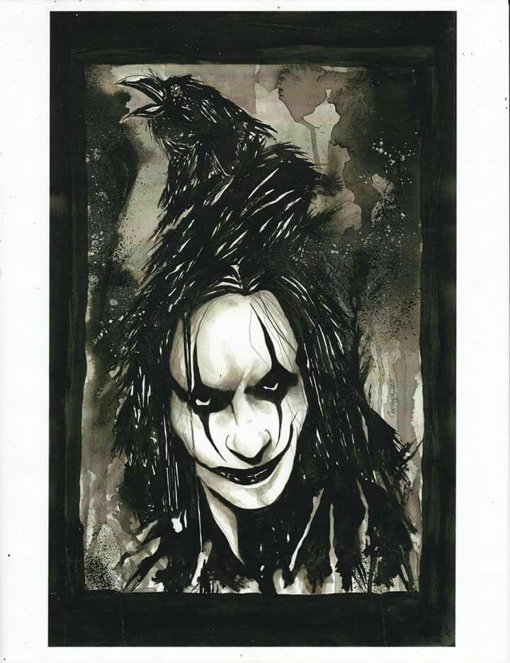 720x936 The Crow An Original Painting By Christopher Gibbs Comic Artist - The Crow Painting