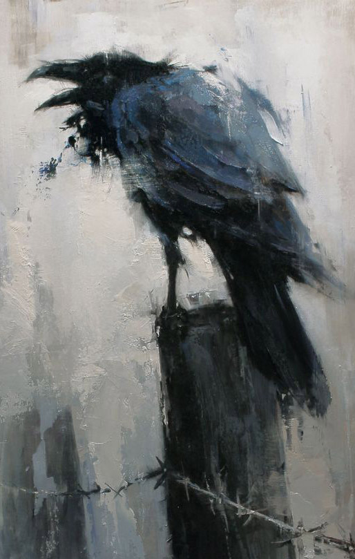 The Crow Painting at PaintingValley.com | Explore collection of The ...