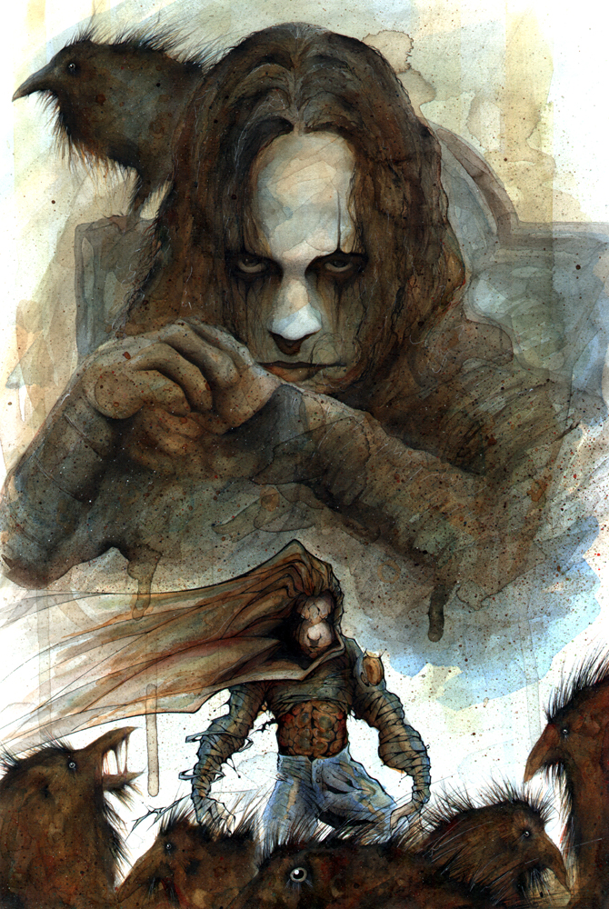 670x1000 Time To Wait Too Long The Crow By Dholms - The Crow Painting