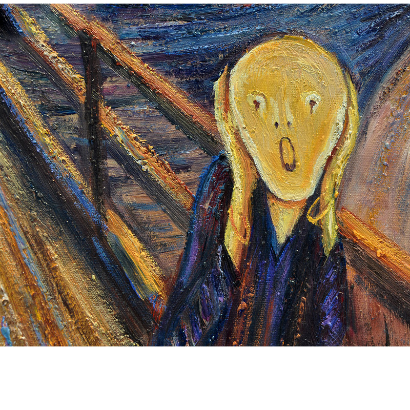 800x800 High Quality Hand Painted Landscape Modern Munch's Cry Oil - The Cry Painting