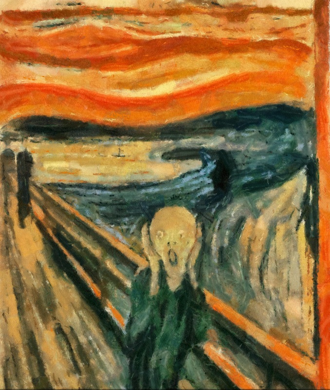 678x800 Edvard Munch (Norway) - The Cry Painting