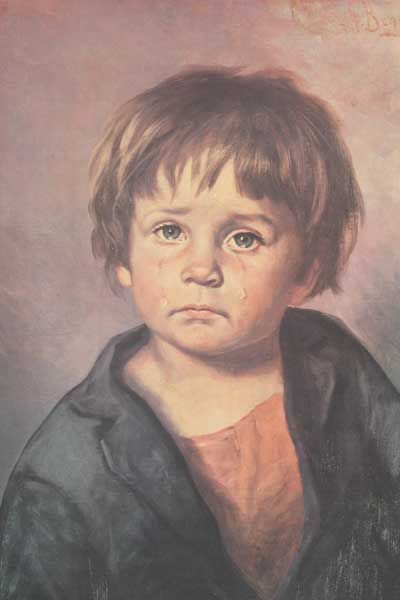 400x600 Shaun Underwood,the Ghost Detective Curse Of The Crying Boy - The Crying Boy Painting