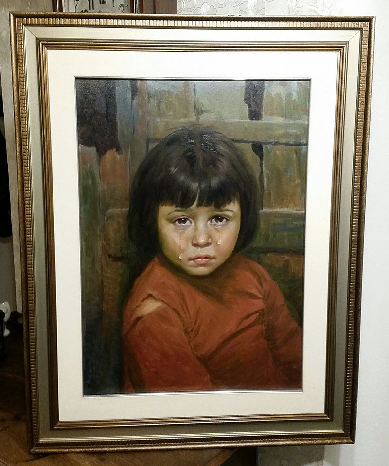 800x959 A Painting Of A Crying Boy Was Blamed For A Series Of Fires - The Crying Boy Painting