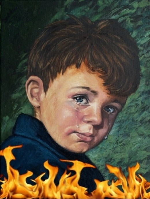 520x689 Curse Of The Crying Boy Picture - The Crying Boy Painting