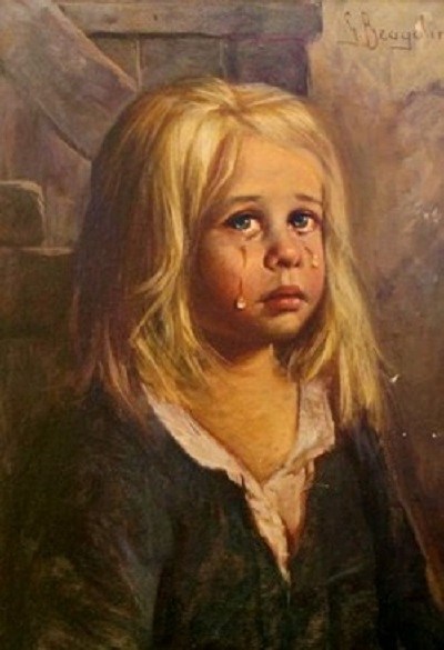 400x585 Curse Of The Crying Boys Freak Lore - The Crying Boy Painting