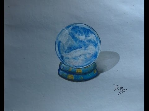 480x360 How To Draw Clouds With Crystal Ball Speed Painting By - The Crystal Ball Painting