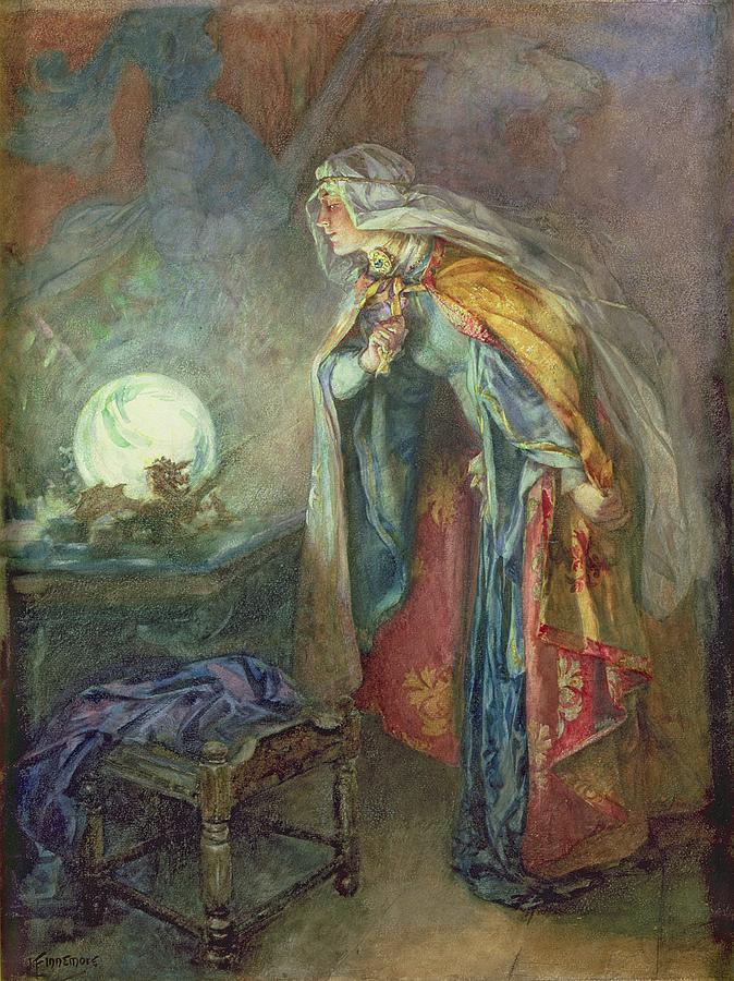 674x900 The Crystal Ball Painting By Joseph Finnemore - The Crystal Ball Painting