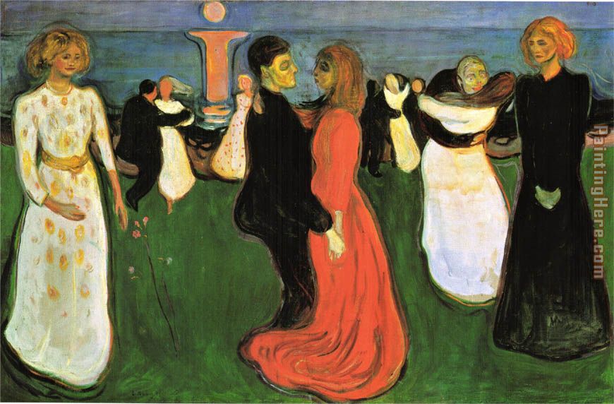 870x572 Edvard Munch The Dance Of Life Painting Anysize 50% Off - The Dance Of Life Painting