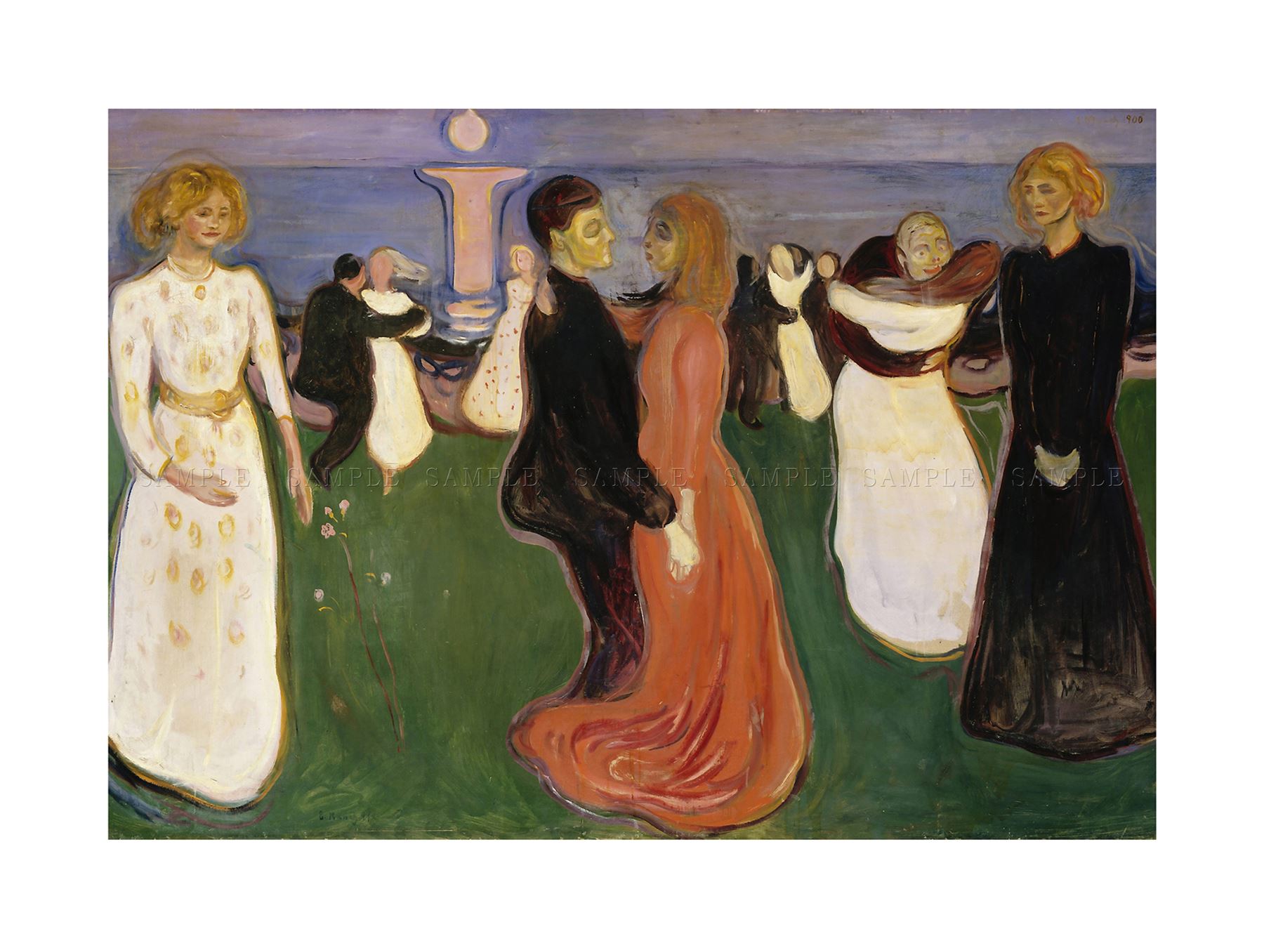 1800x1350 Edvard Munch The Dance Of Life Painting Framed Art Print F12x8449 - The Dance Of Life Painting