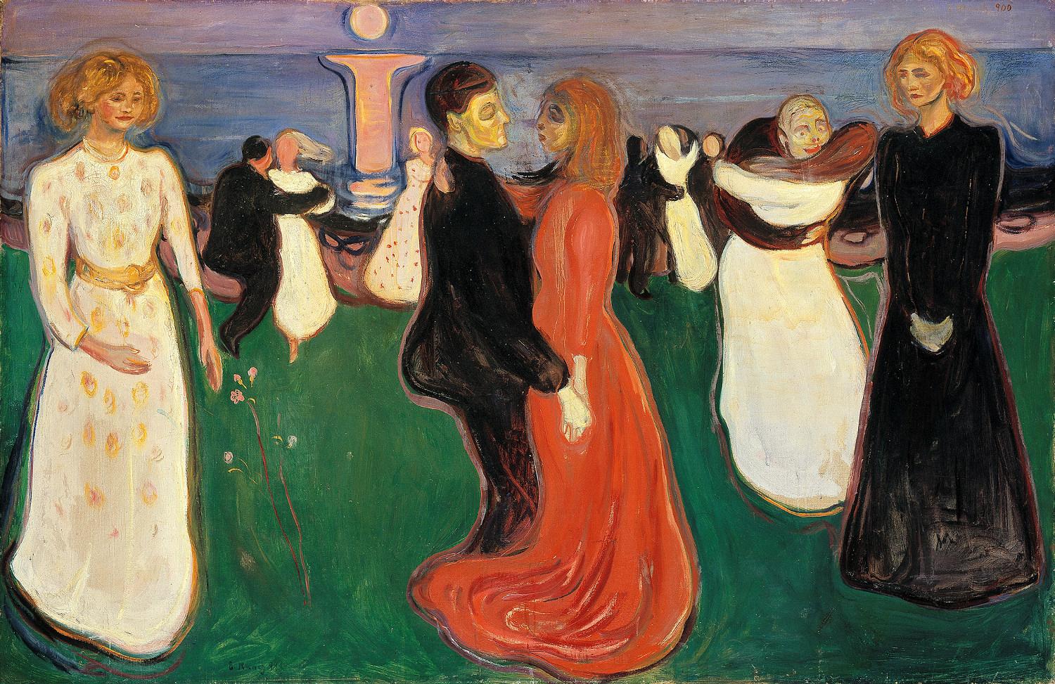 1500x973 The Dance Of Life By Edvard Munch - The Dance Of Life Painting