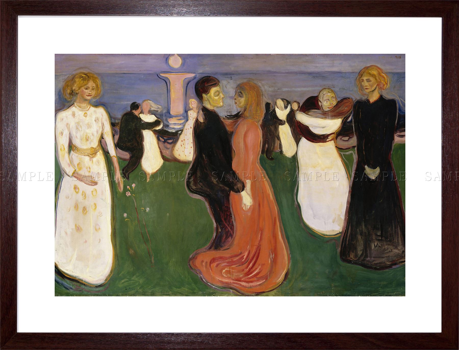 1800x1374 Edvard Munch The Dance Of Life Painting Framed Art Print F97x10299 - The Dance Of Life Painting