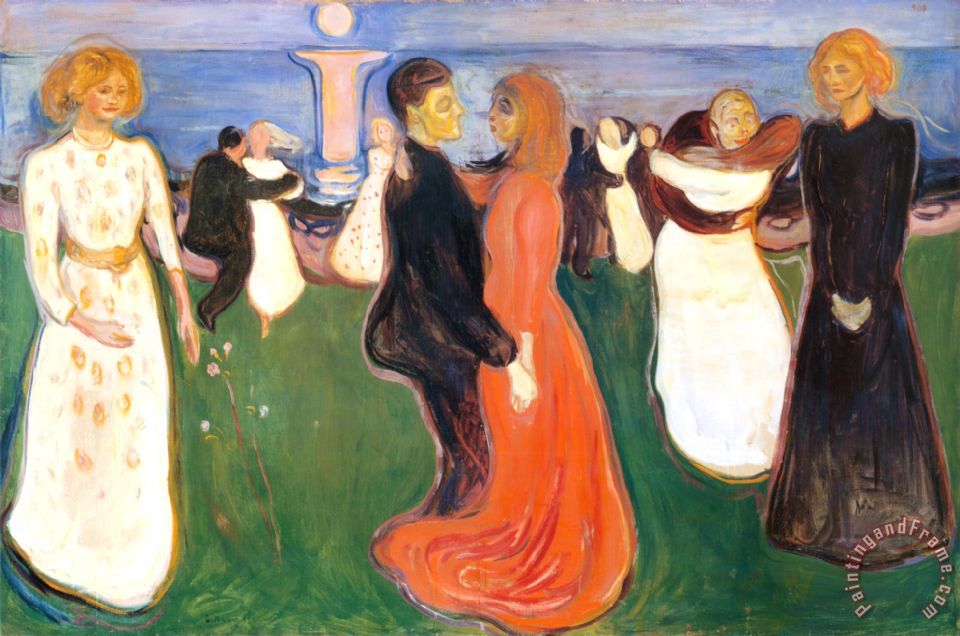 960x636 Edvard Munch Dance Of Life 1900 Painting - The Dance Of Life Painting