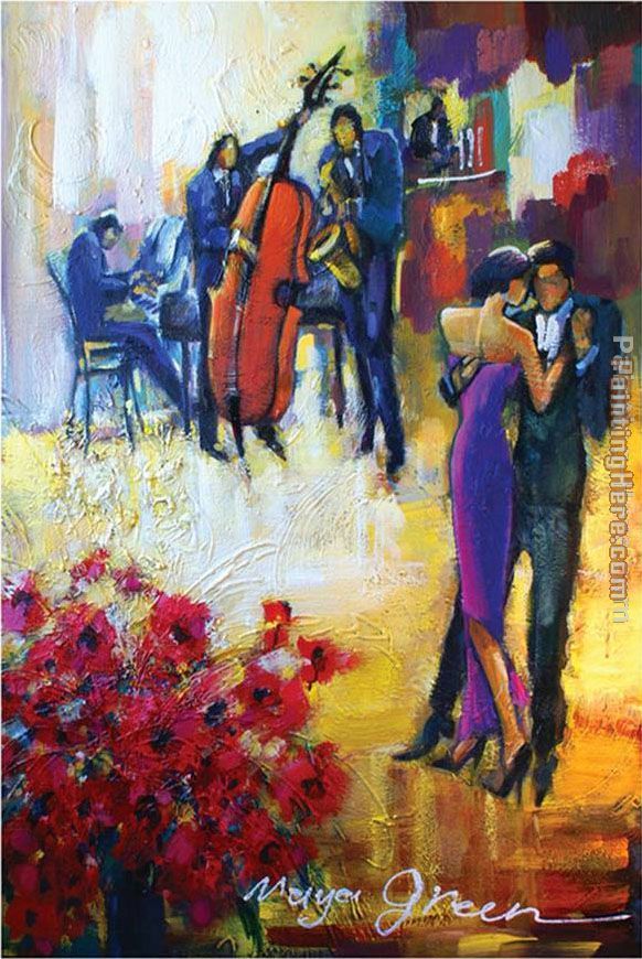 582x870 Maya Green The Dance Of Love Painting Anysize 50% Off - The Dance Painting