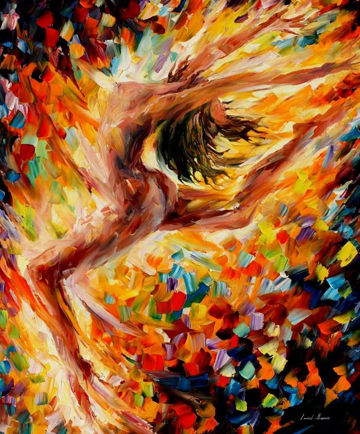 700x843 Leonid Afremov, Oil On Canvas, Palette Knife, Buy Original - The Dance Painting