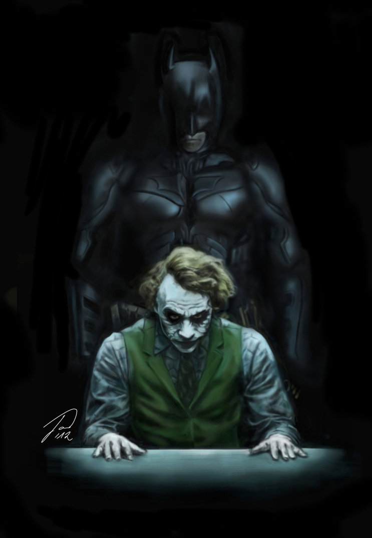 The Dark Knight Painting at PaintingValley.com | Explore collection of ...