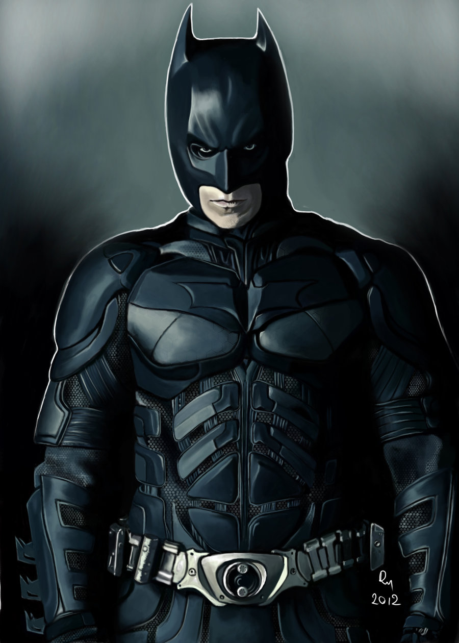 900x1260 The Dark Knight Rises - The Dark Knight Painting
