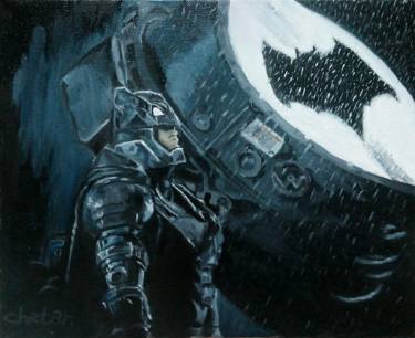 375x306 The Dark Knight Paintings For Sale Saatchi Art - The Dark Knight Painting